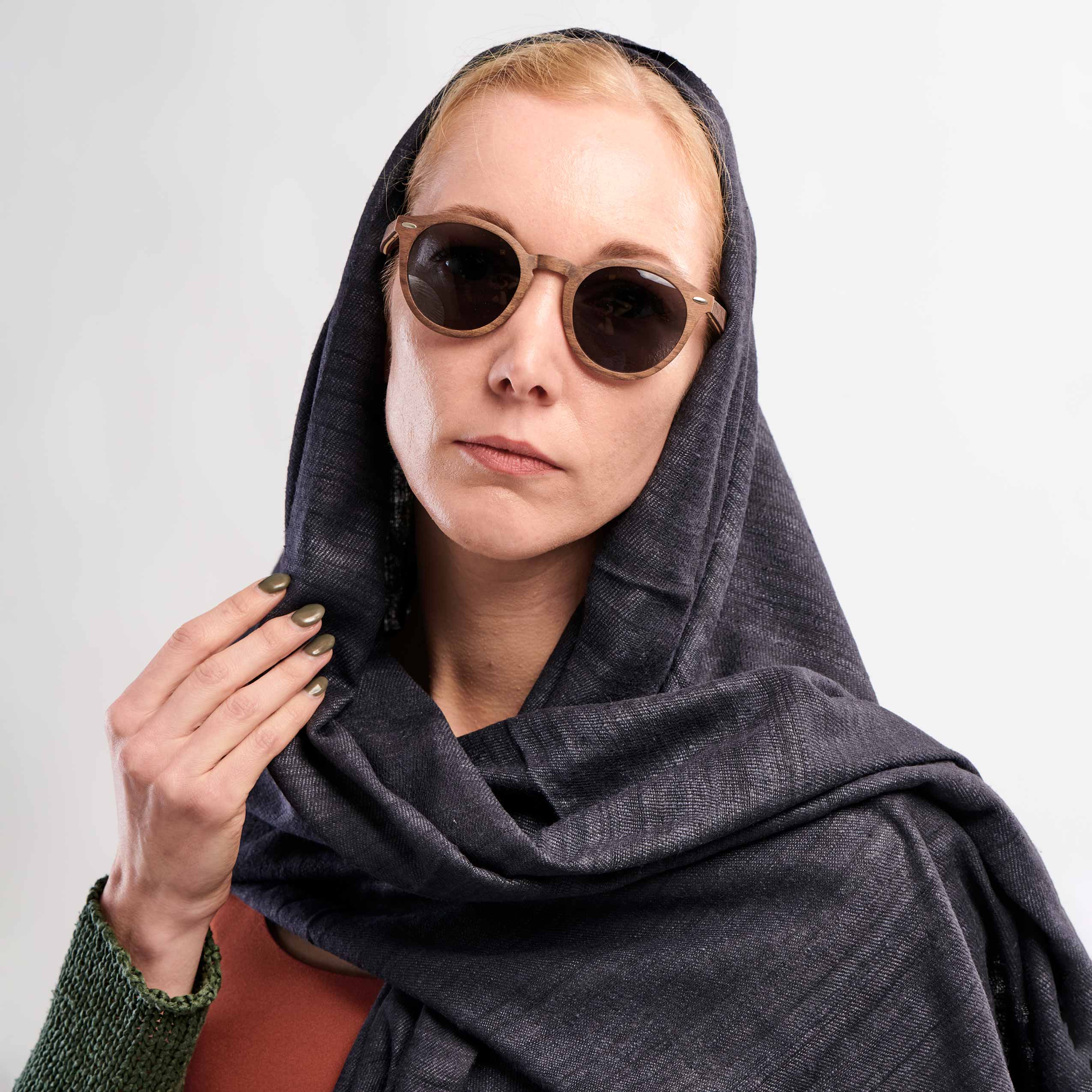 Timeless Silk - Donkergrijze Eri Zijden Sjaal