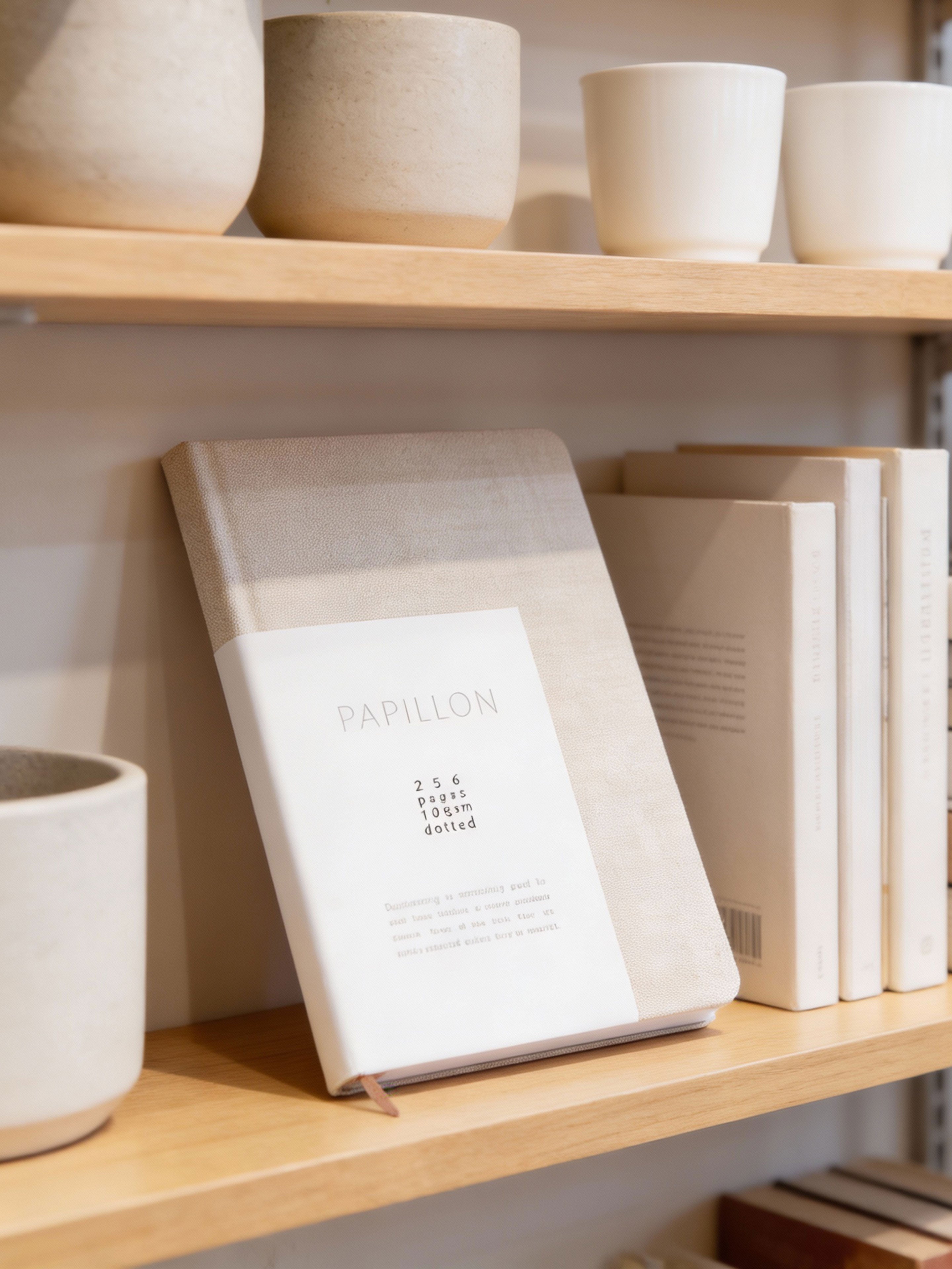 Papillon - Linen Hardcover Notebook