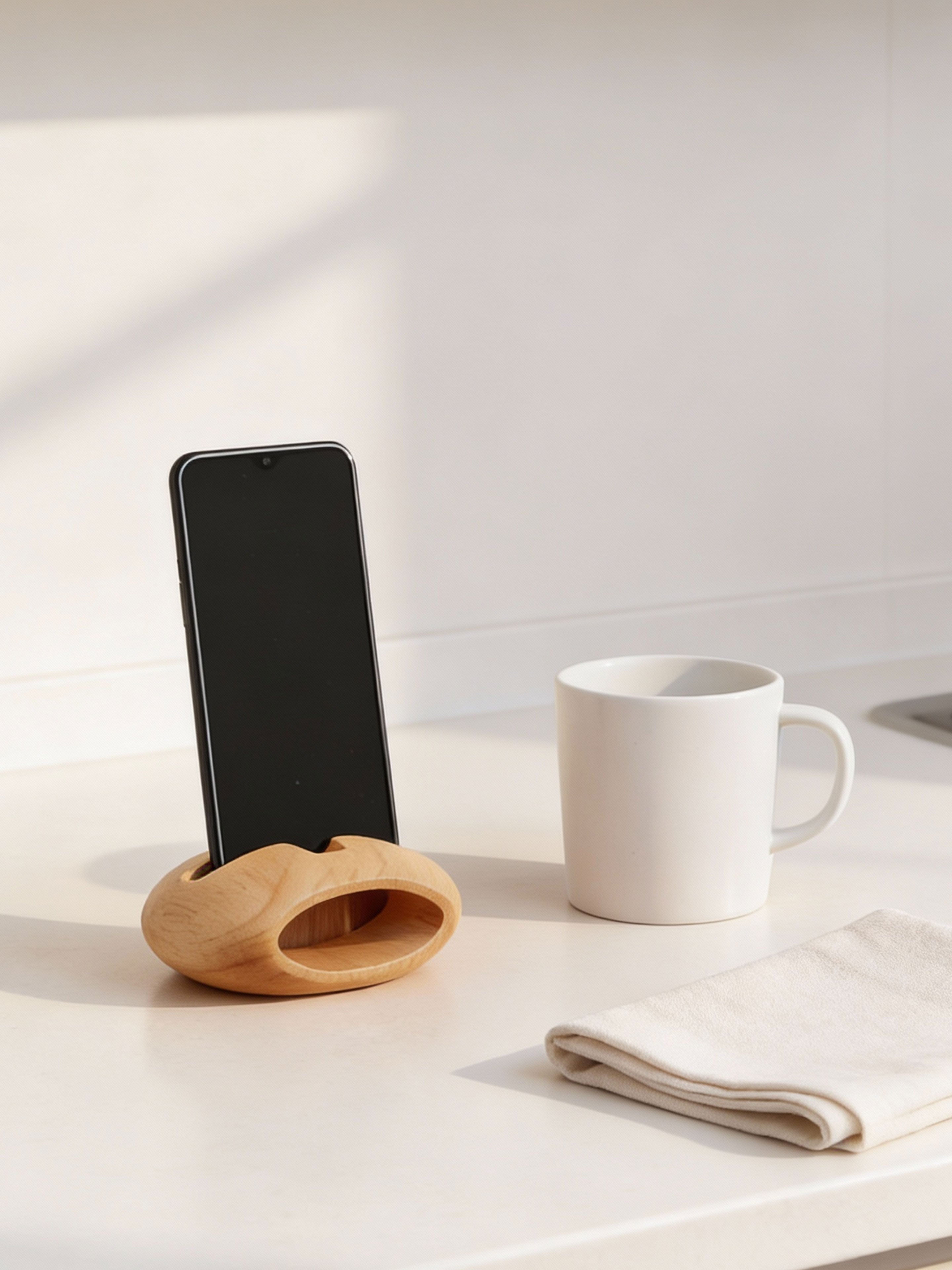 Golden Langur – Wooden Phone Stand and Amplifier