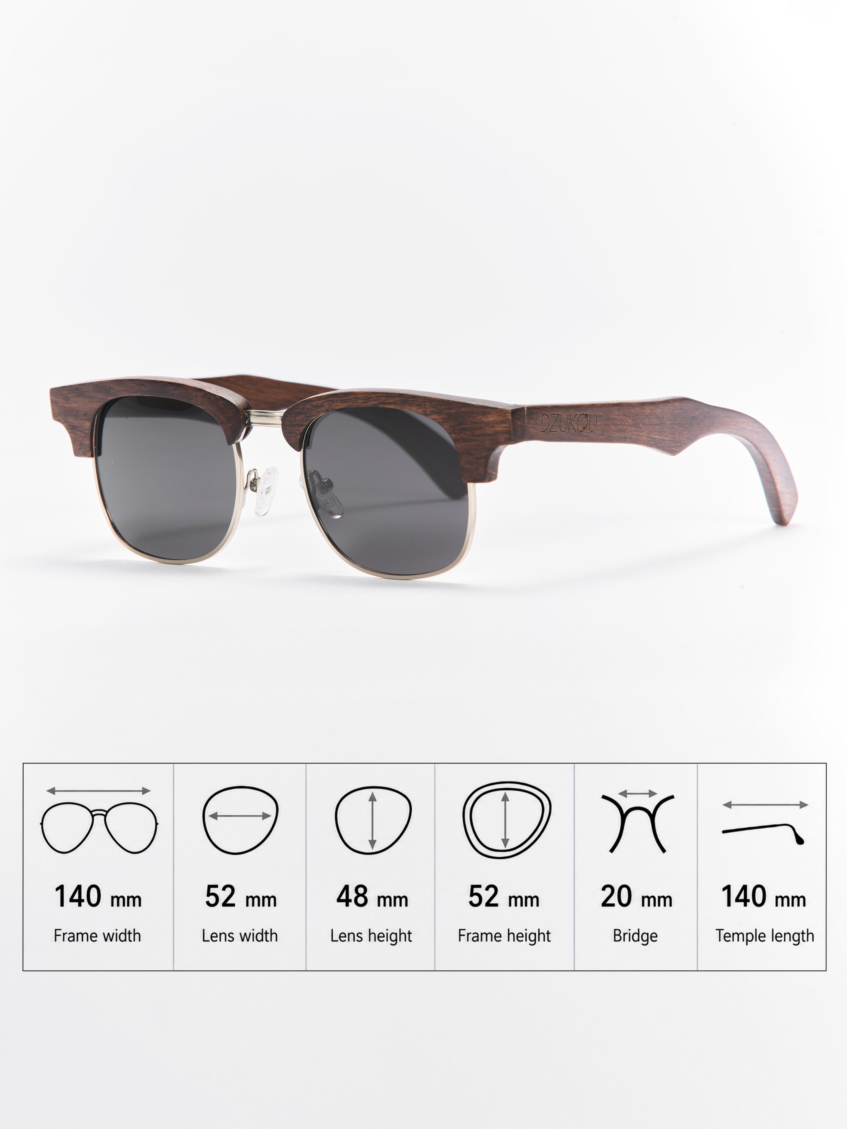 Havana Haze - Wooden Sunglasses for Women