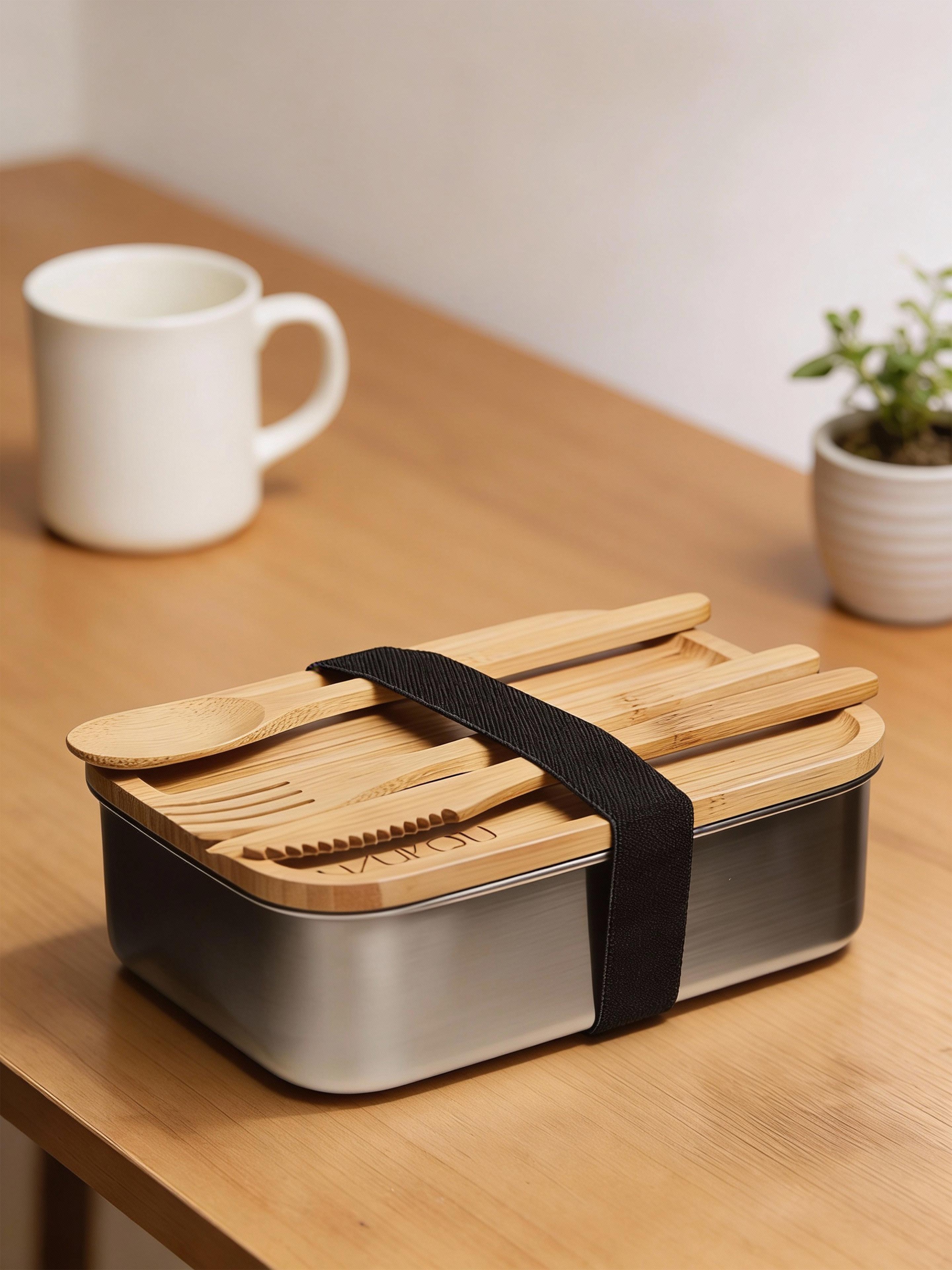 Jim Corbett - Bamboo and Stainless Steel Lunch Box 1200 ml