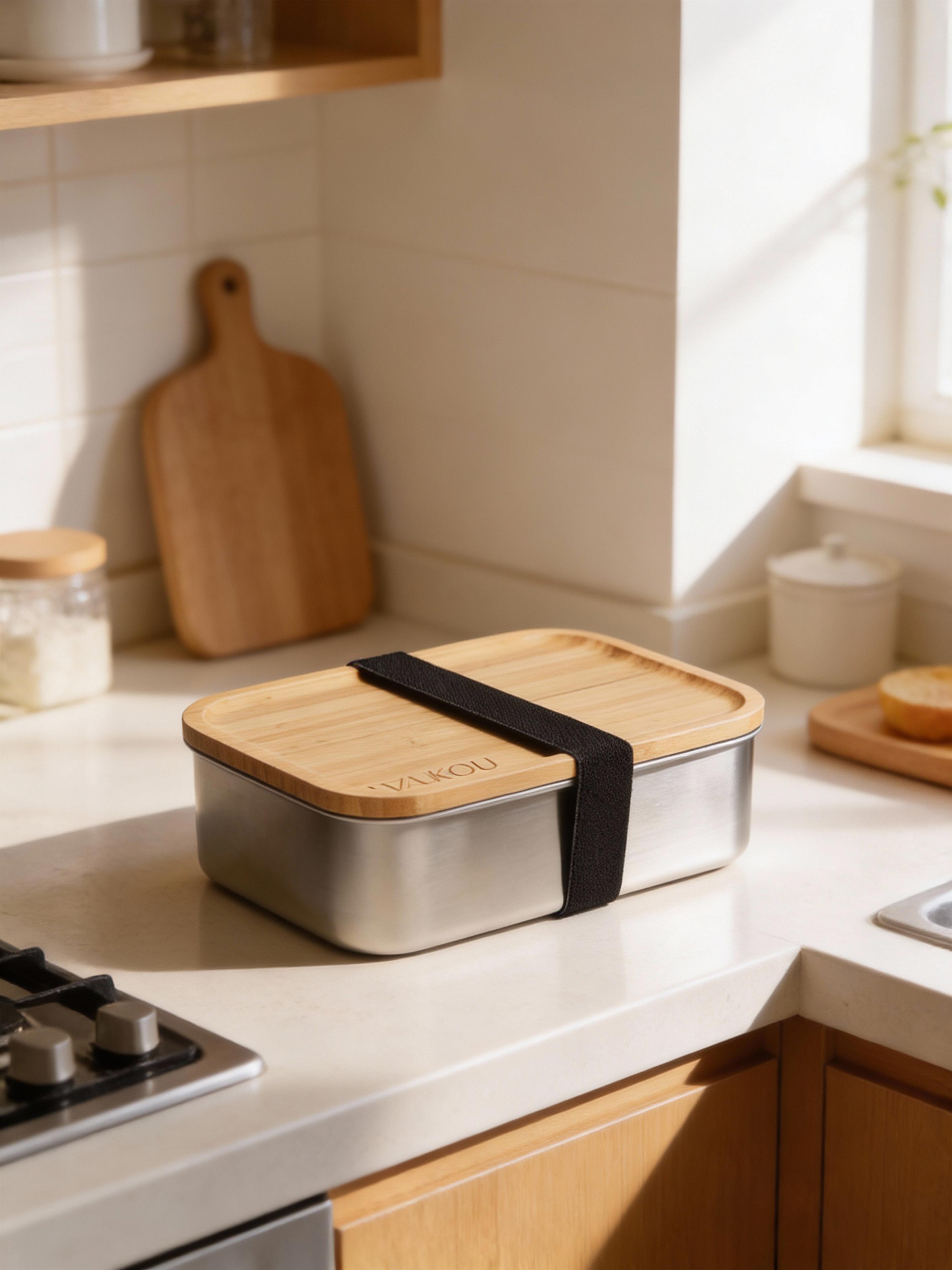 Jim Corbett - Bamboo and Stainless Steel Lunch Box 1200 ml