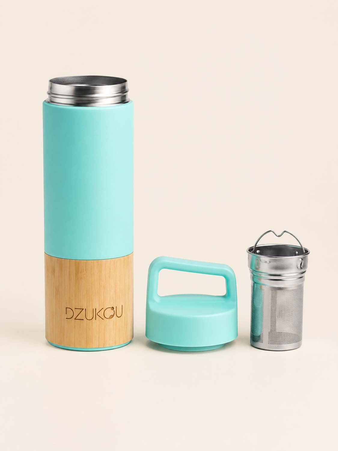 Saint Elias - Bamboo and Stainless Steel Thermos Bottle 530 ml