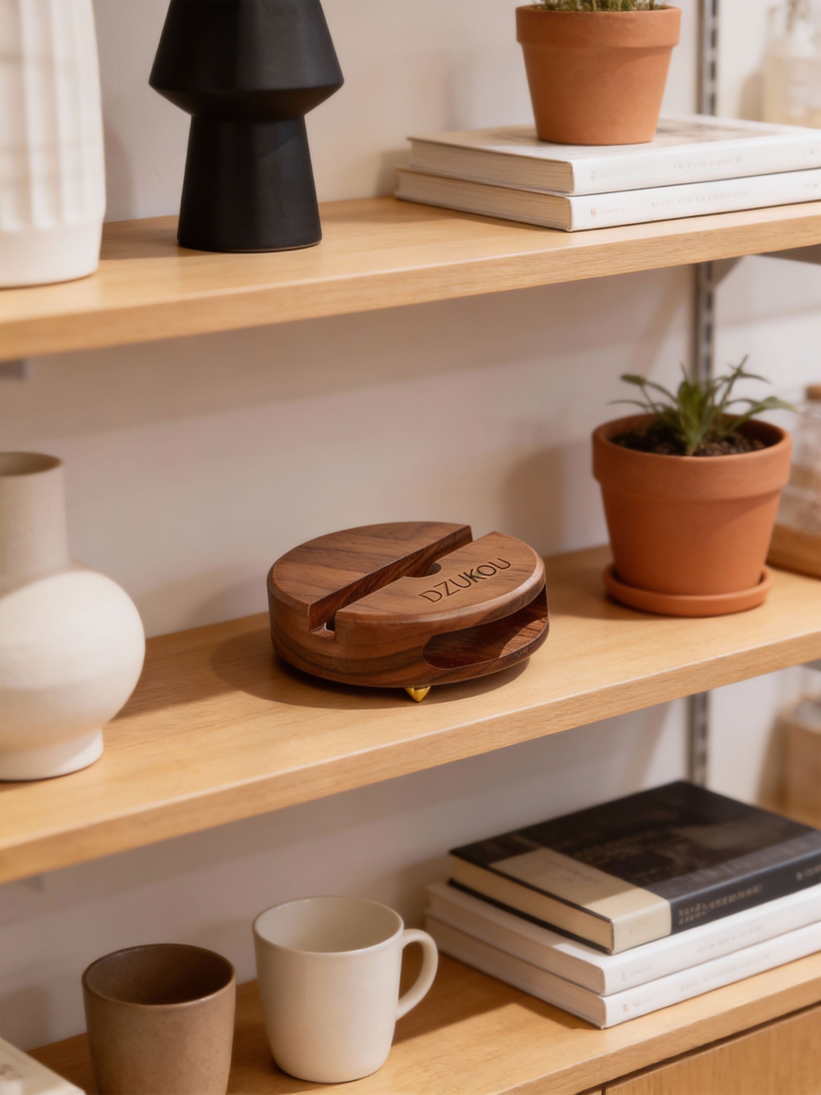 Walnut Squirrel – Wooden Phone Stand and Amplifier