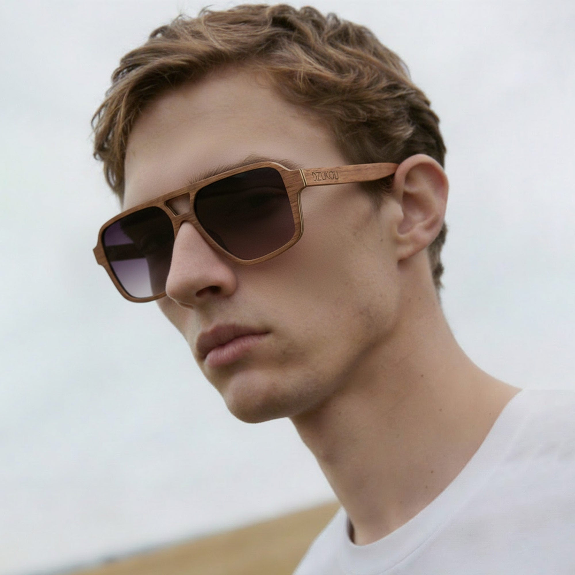 Oblique - Holzsonnenbrille für Herren