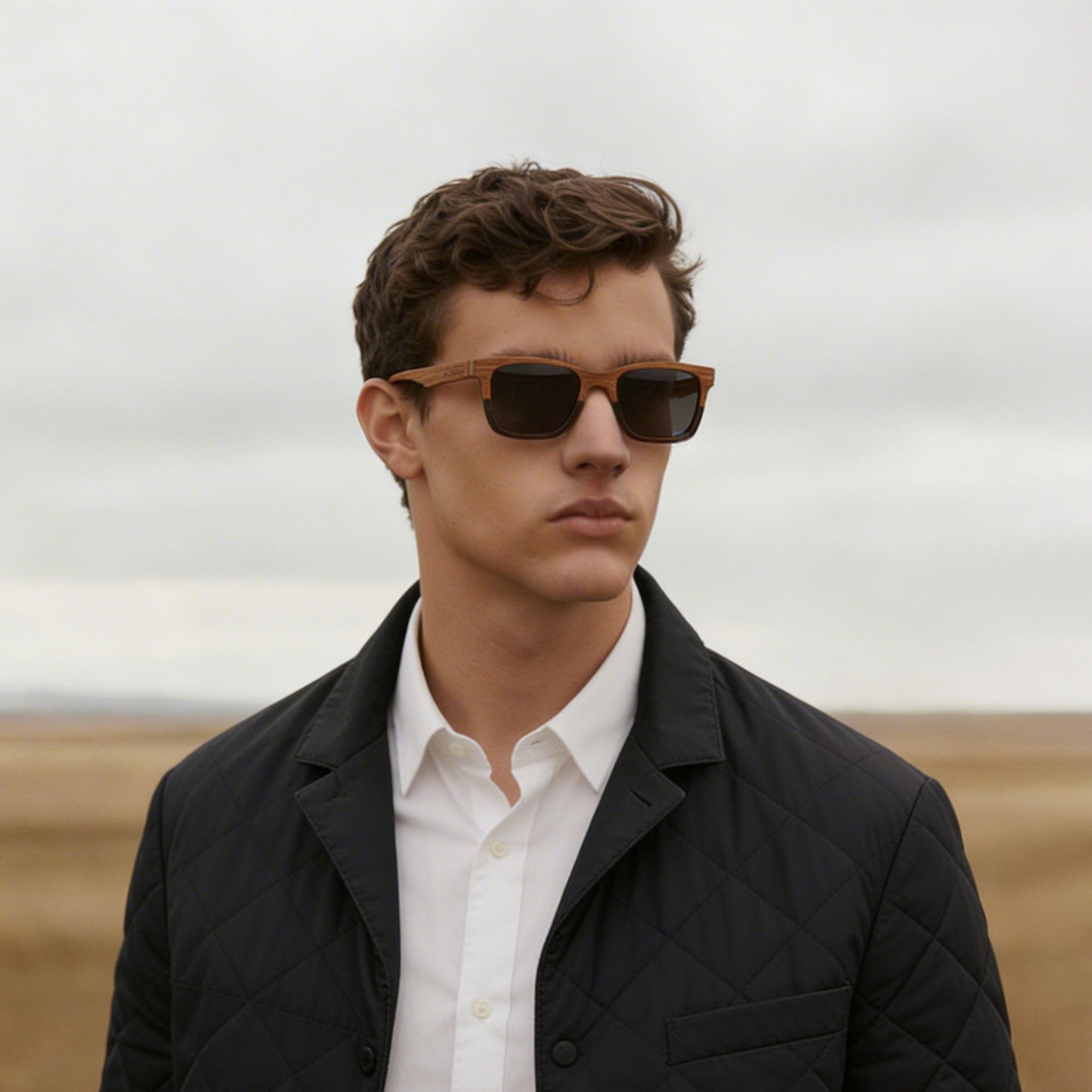 Tokyo Slate – Holzsonnenbrille für Herren