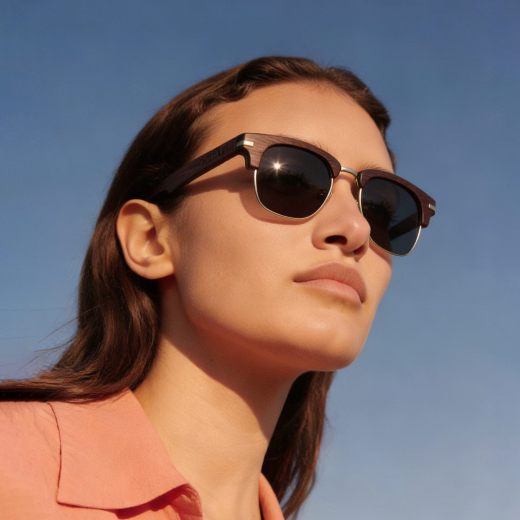 Havana Haze – Holzsonnenbrille für Damen