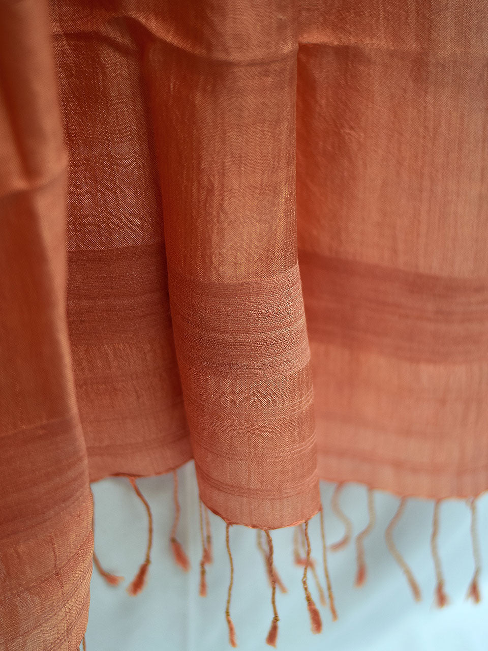 Niseko - Peach Nuni Silk Shawl