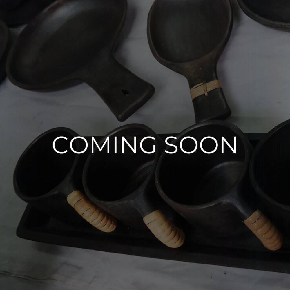 black pottery utensils