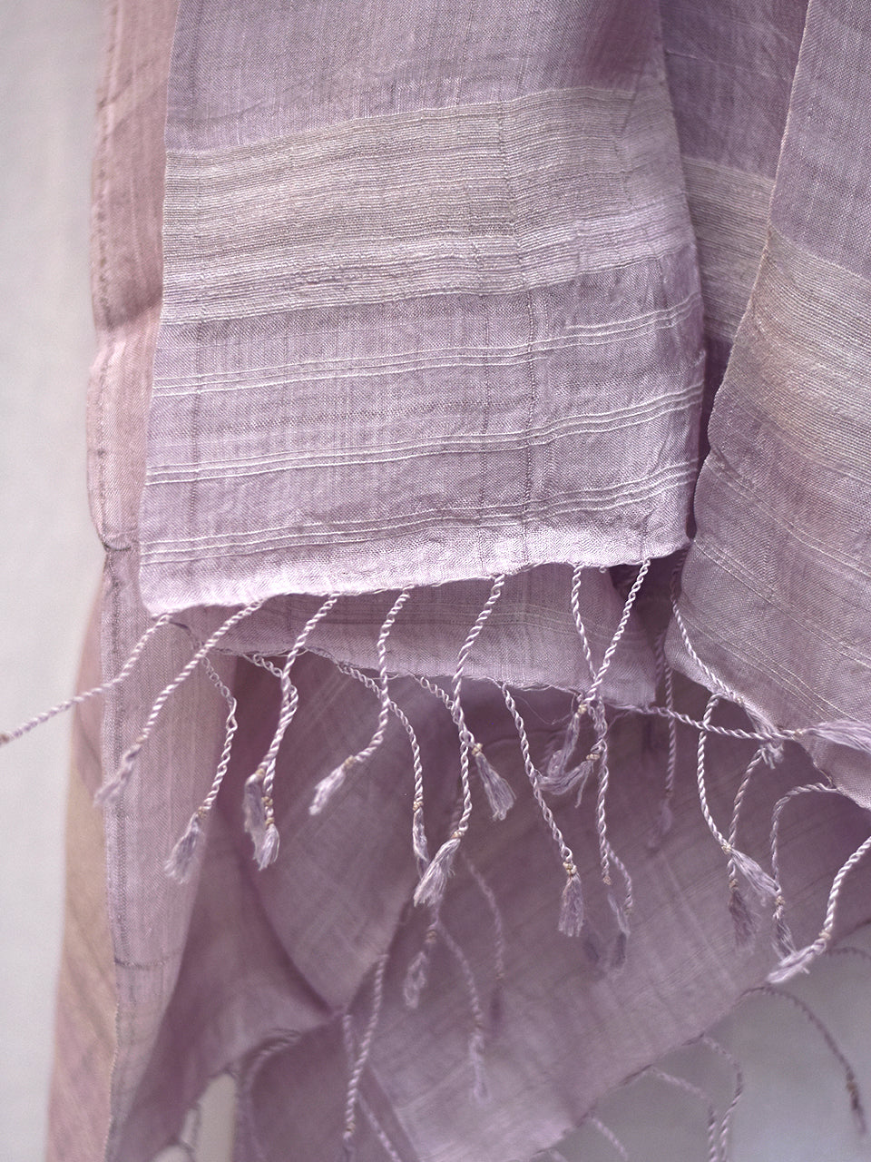Niseko - Purple Nuni Silk Shawl