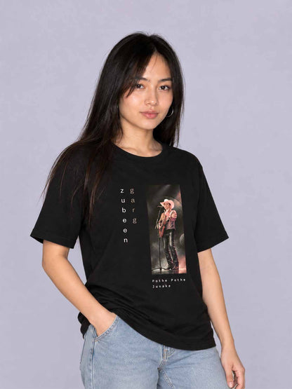 Zubeen Garg “Pothe Pothe Junake” T-Shirt – Unisex Black Cotton Graphic Tee