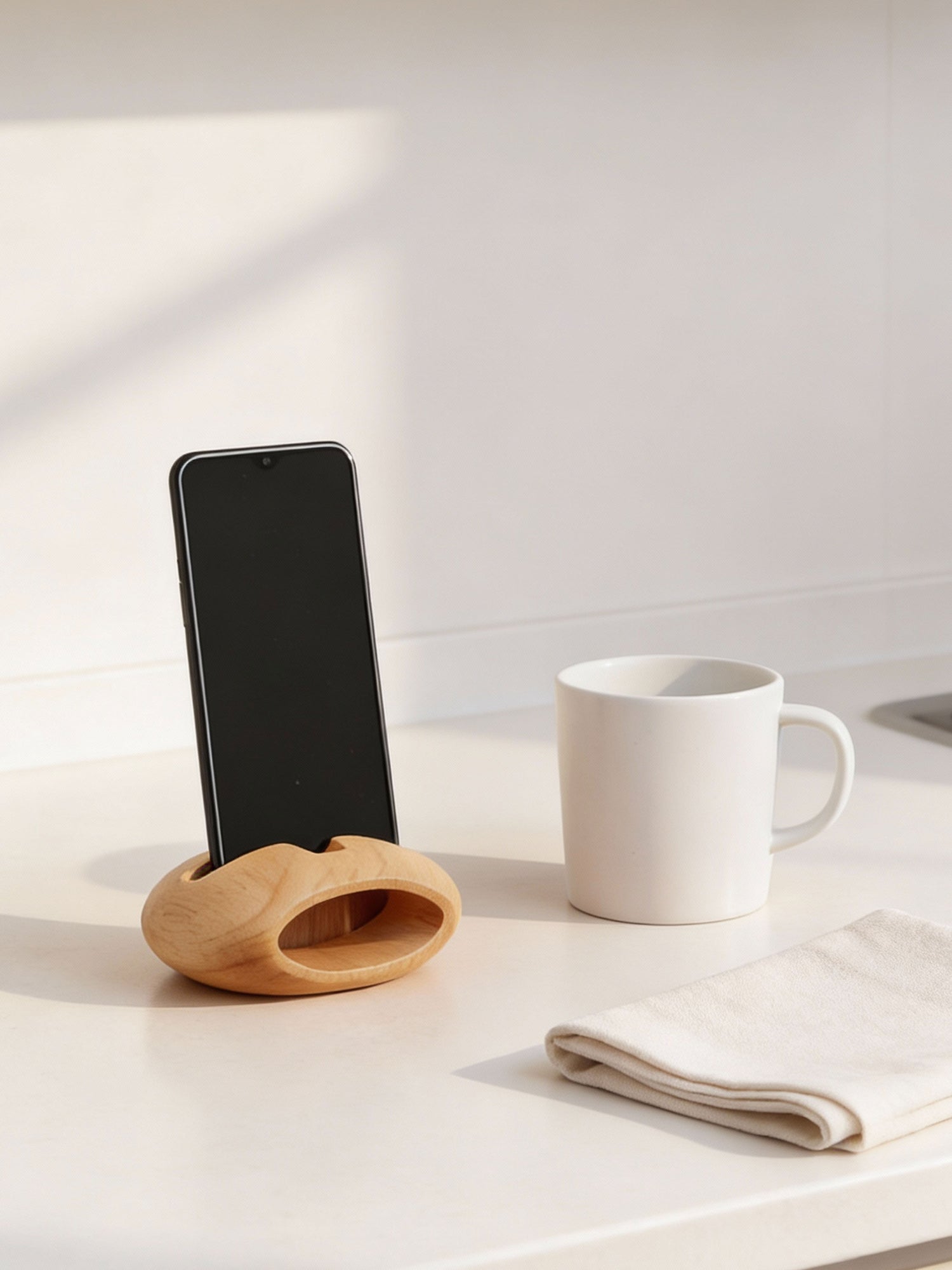 Golden Langur – Wooden Phone Stand and Amplifier