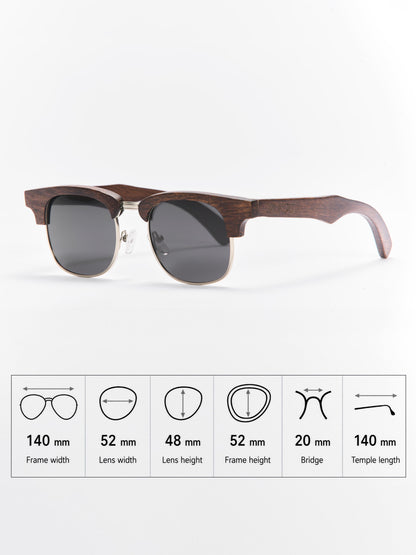 Havana Haze - Wooden Sunglasses for Women