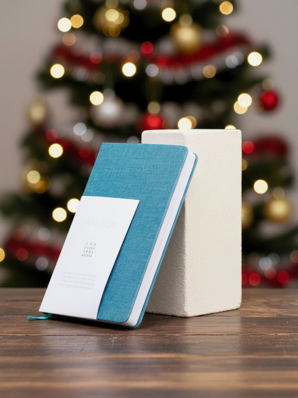 Papillon - Notitieboek met Blauwe Linnen Kaft A5 