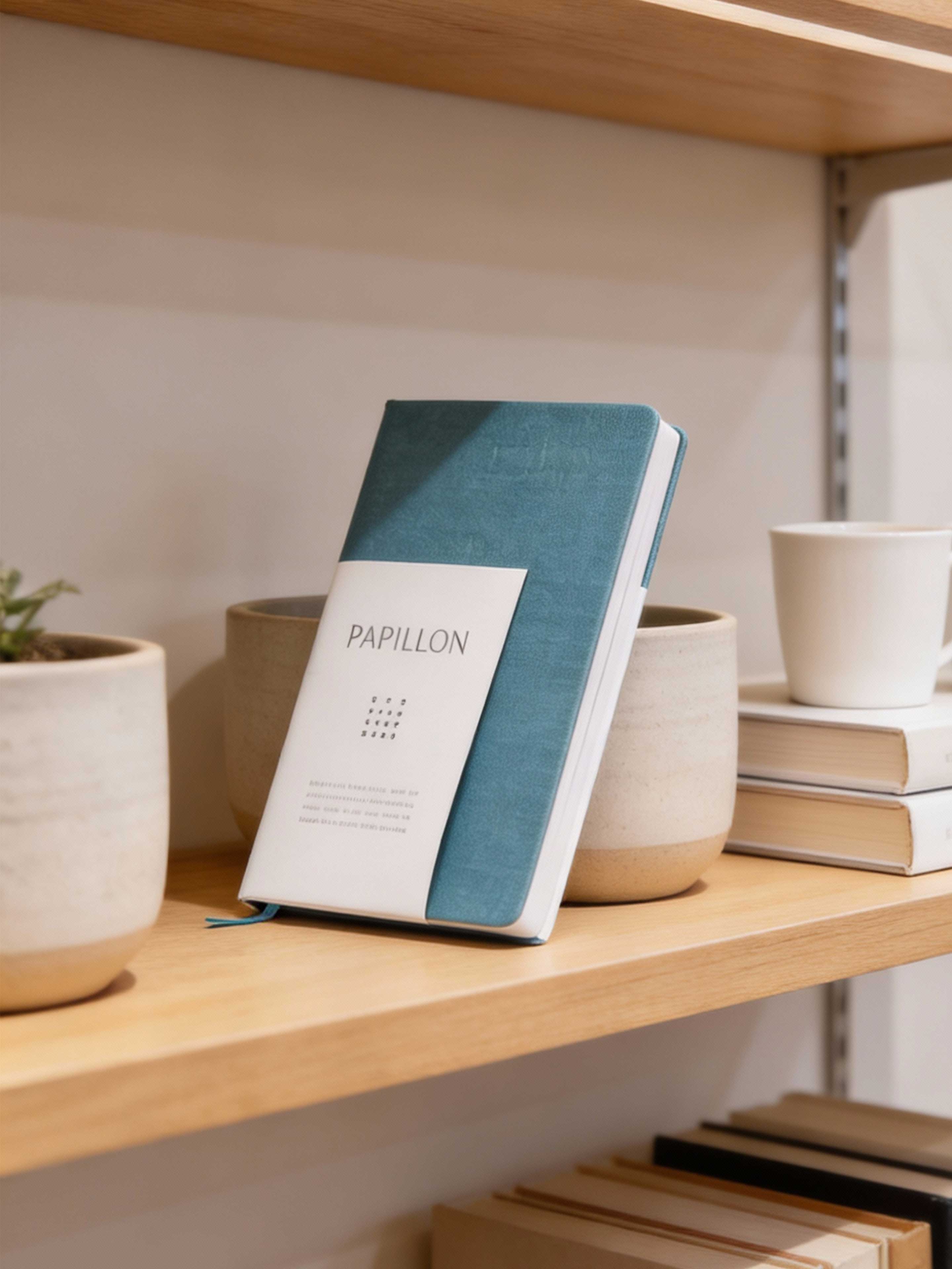 Papillon - Linen Hardcover Notebook