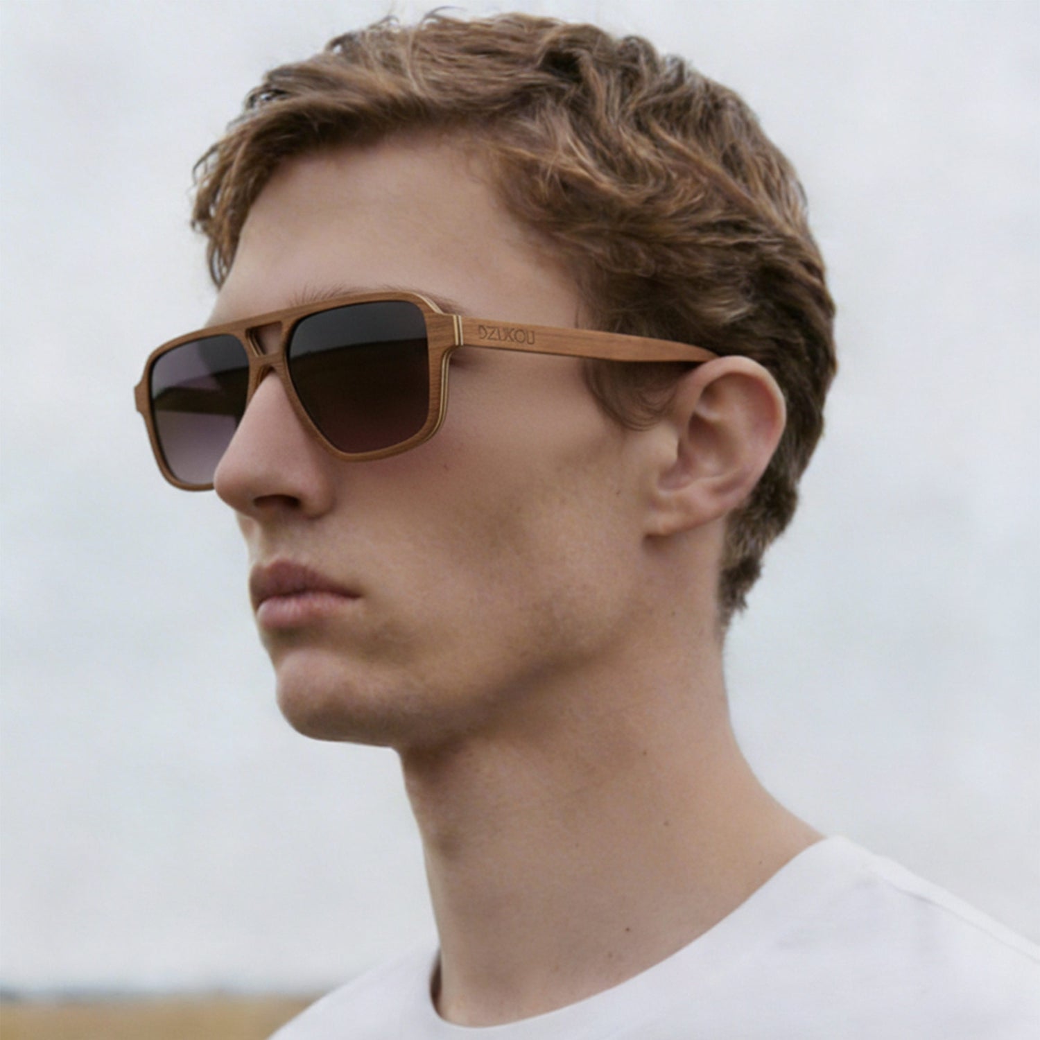 Oblique - Holzsonnenbrille für Herren