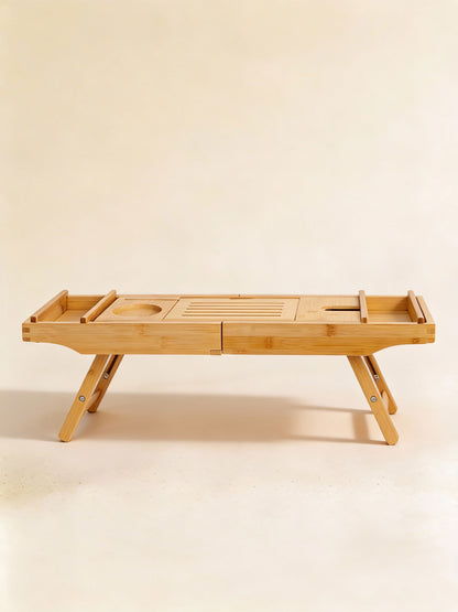 Valley of Flowers – Badewannenablage aus Bambus