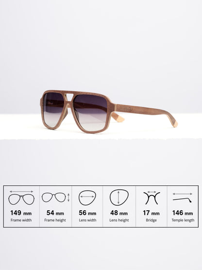 Oblique - Wooden Sunglasses for Men