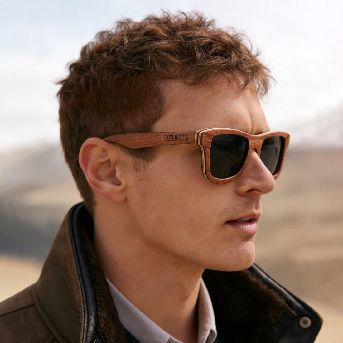 Rio Sands – Holzsonnenbrille für Herren