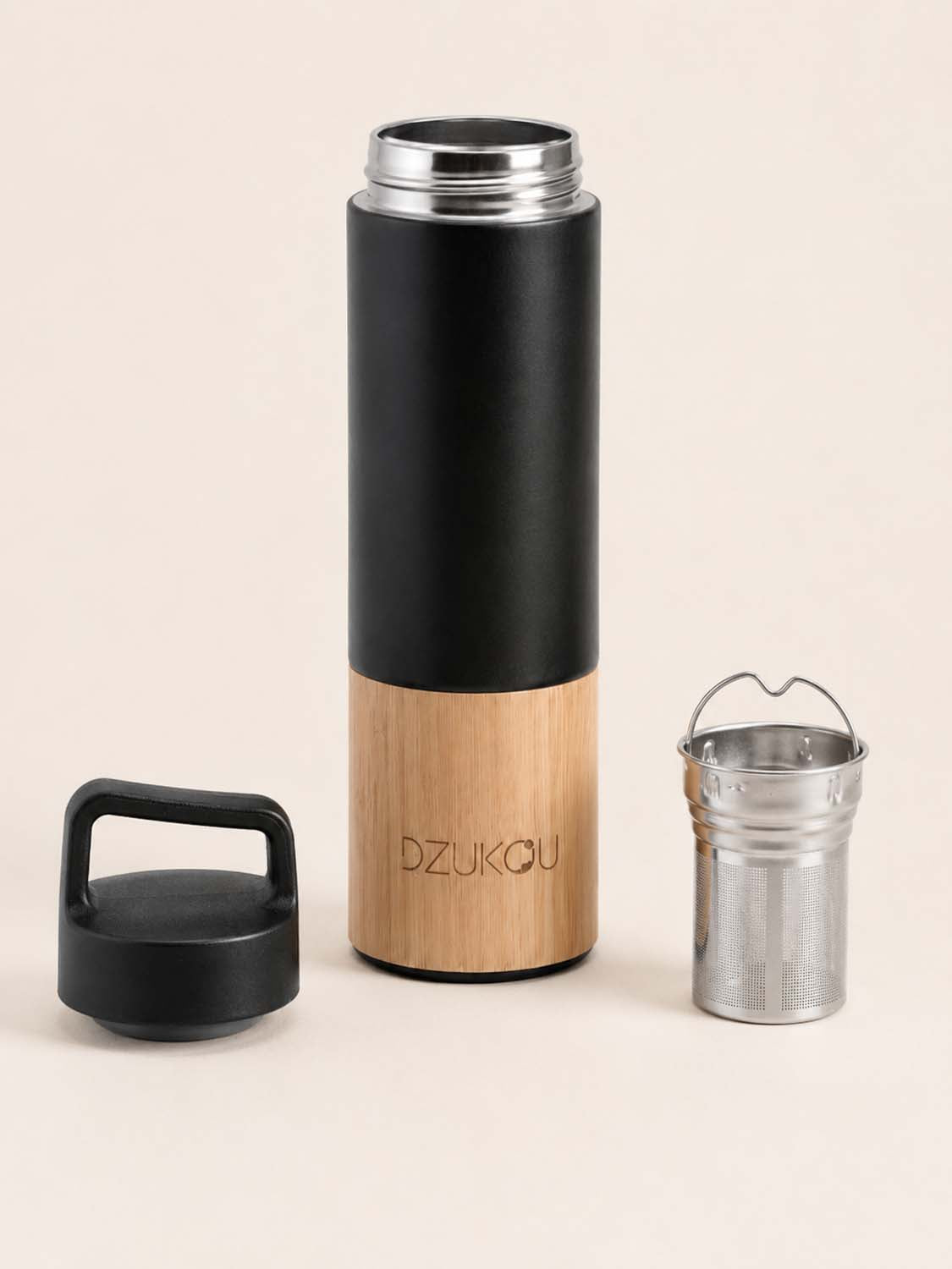 Saint Elias - Bamboo and Stainless Steel Thermos Bottle 530 ml