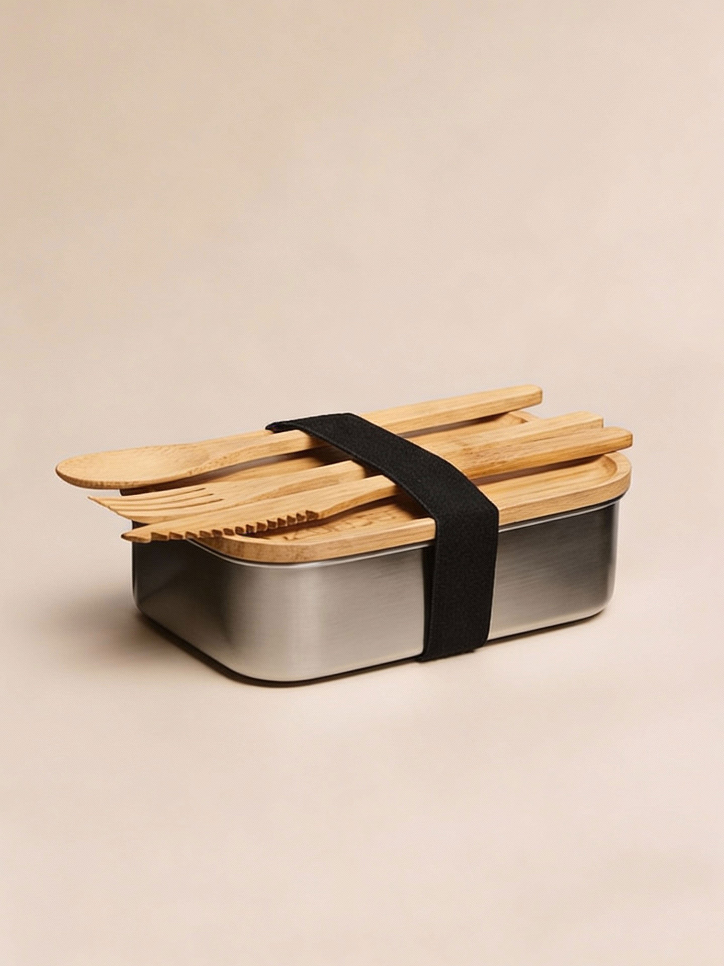 Jim Corbett - Bamboo and Stainless Steel Lunch Box 800 ml
