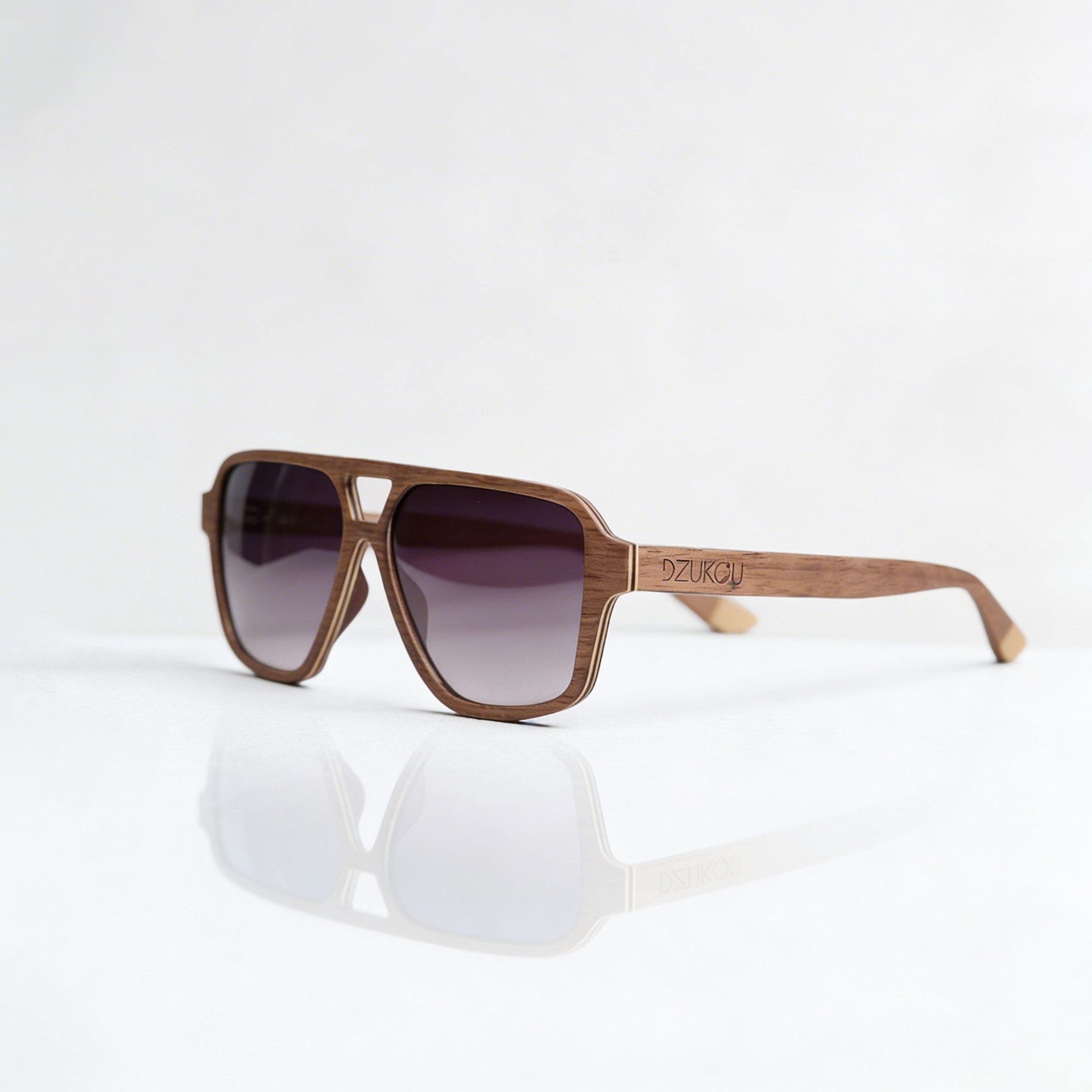 Oblique - Holzsonnenbrille für Herren