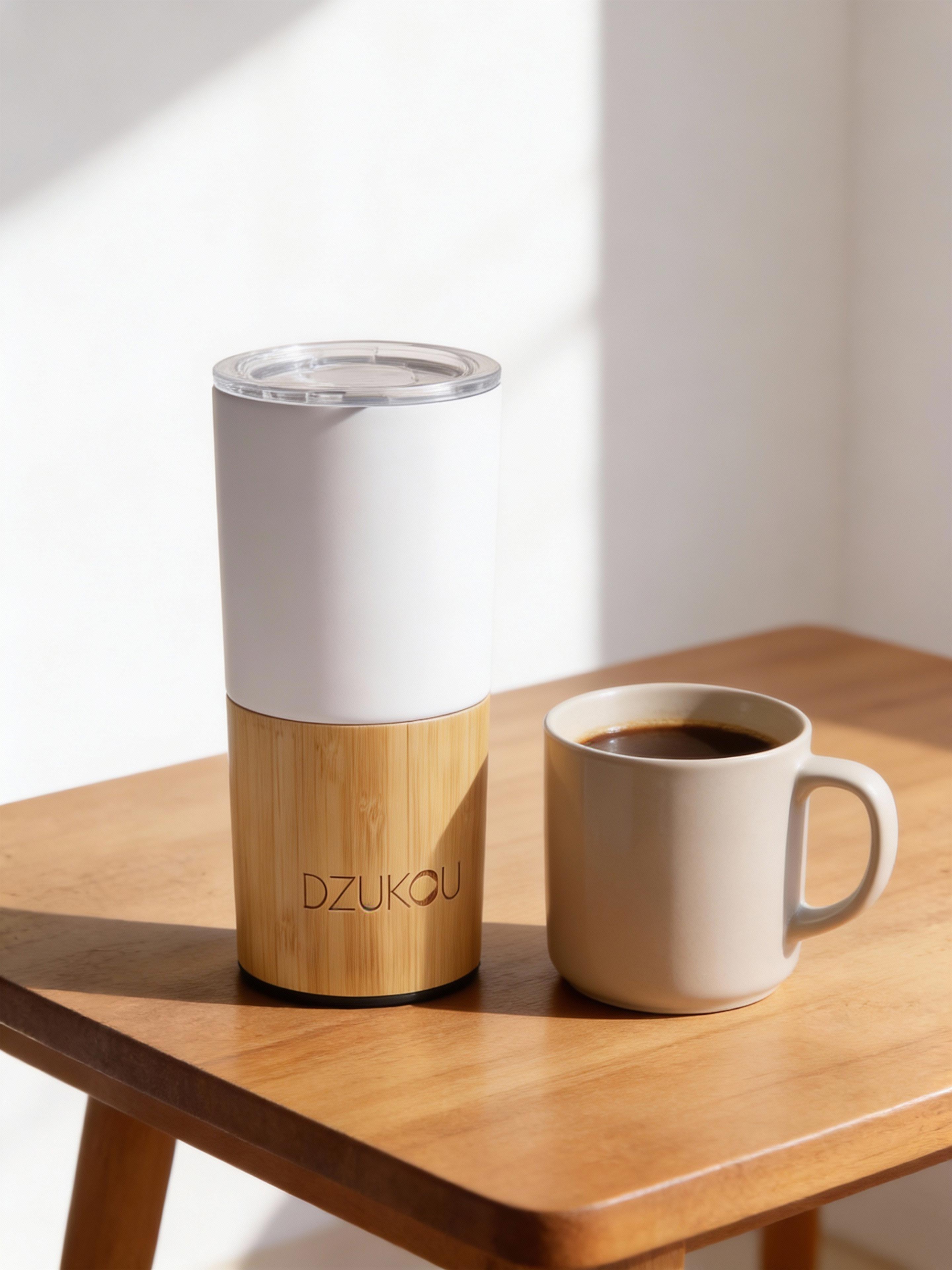 Inca Trail - Bamboo and Stainless Steel Coffee Tumbler 470 ml