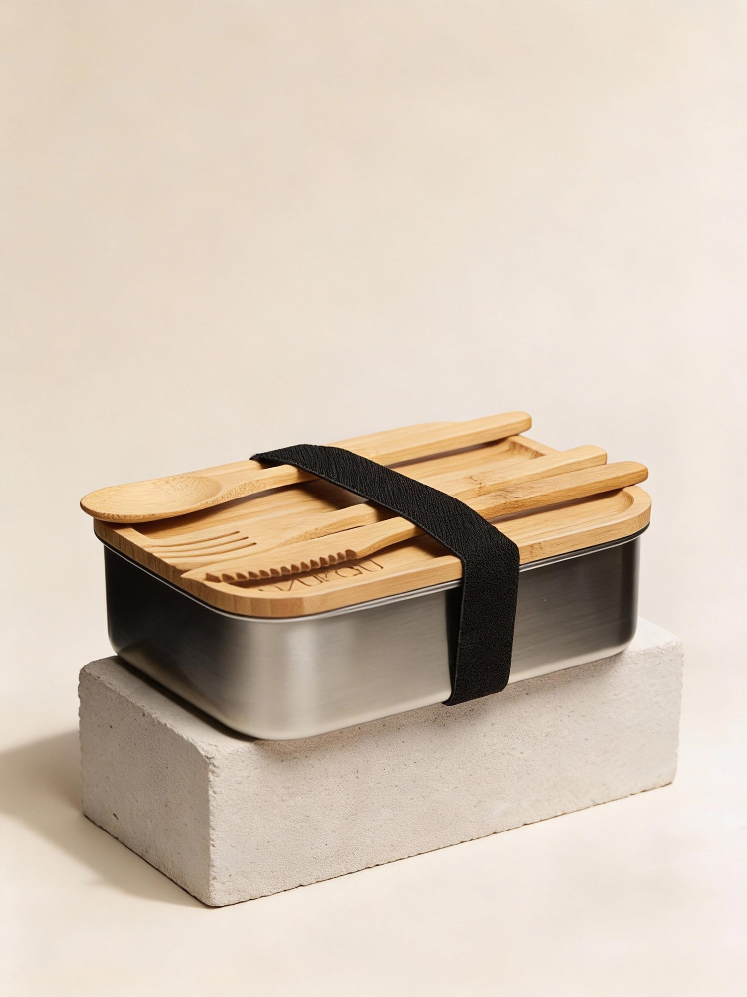 Jim Corbett - Bamboo and Stainless Steel Vacuum Bento Box 1200 ml