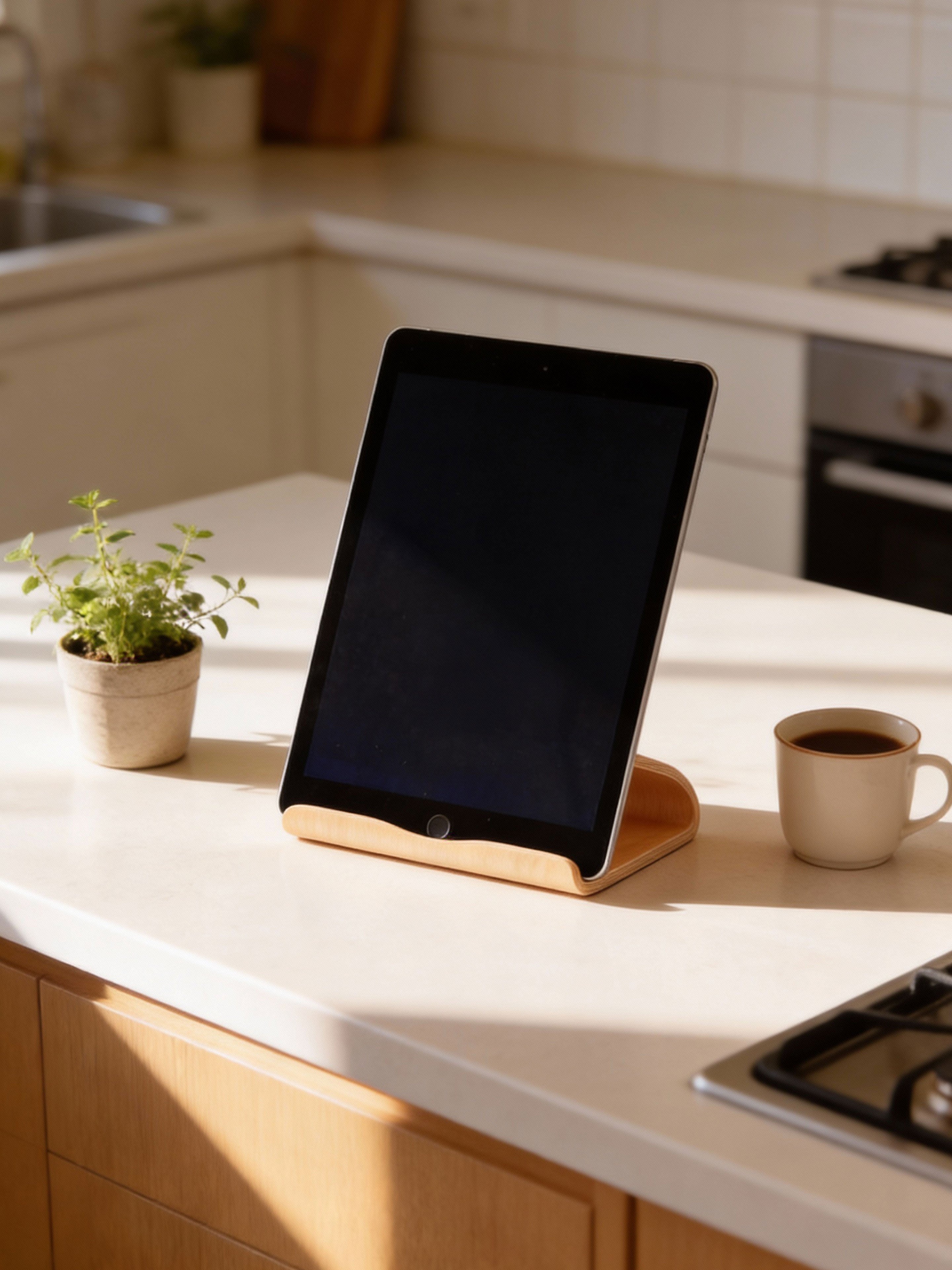 Majuli Islands - Wooden Tablet Stand