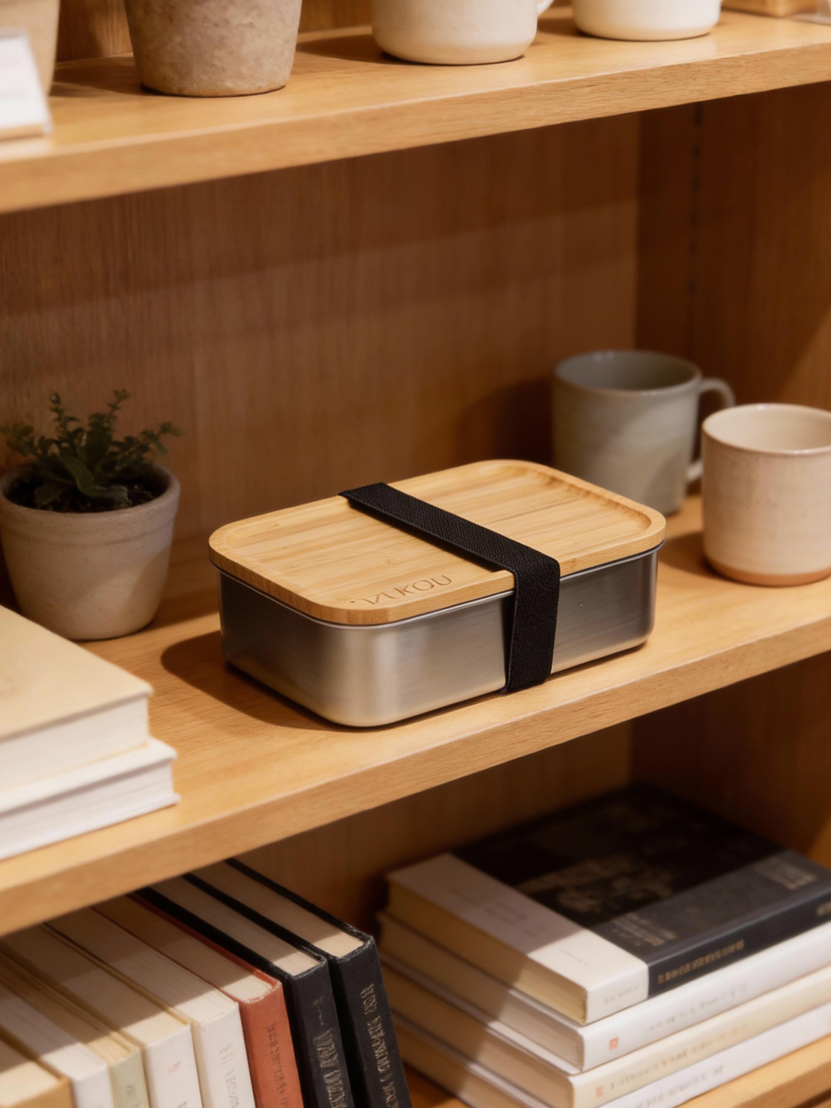 Jim Corbett - Bamboo and Stainless Steel Lunch Box 800 ml