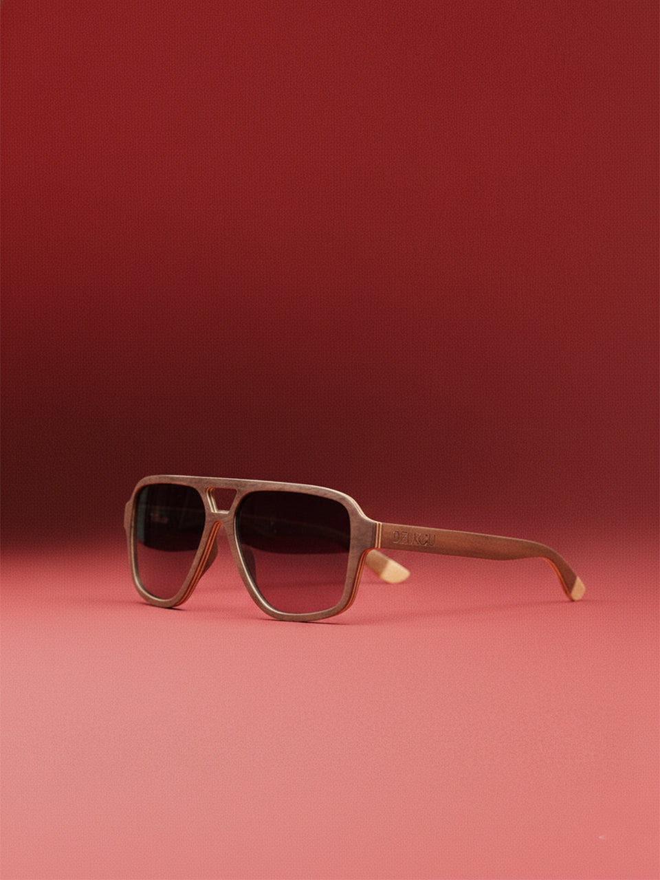 Oblique - Houten Zonnebril voor Heren