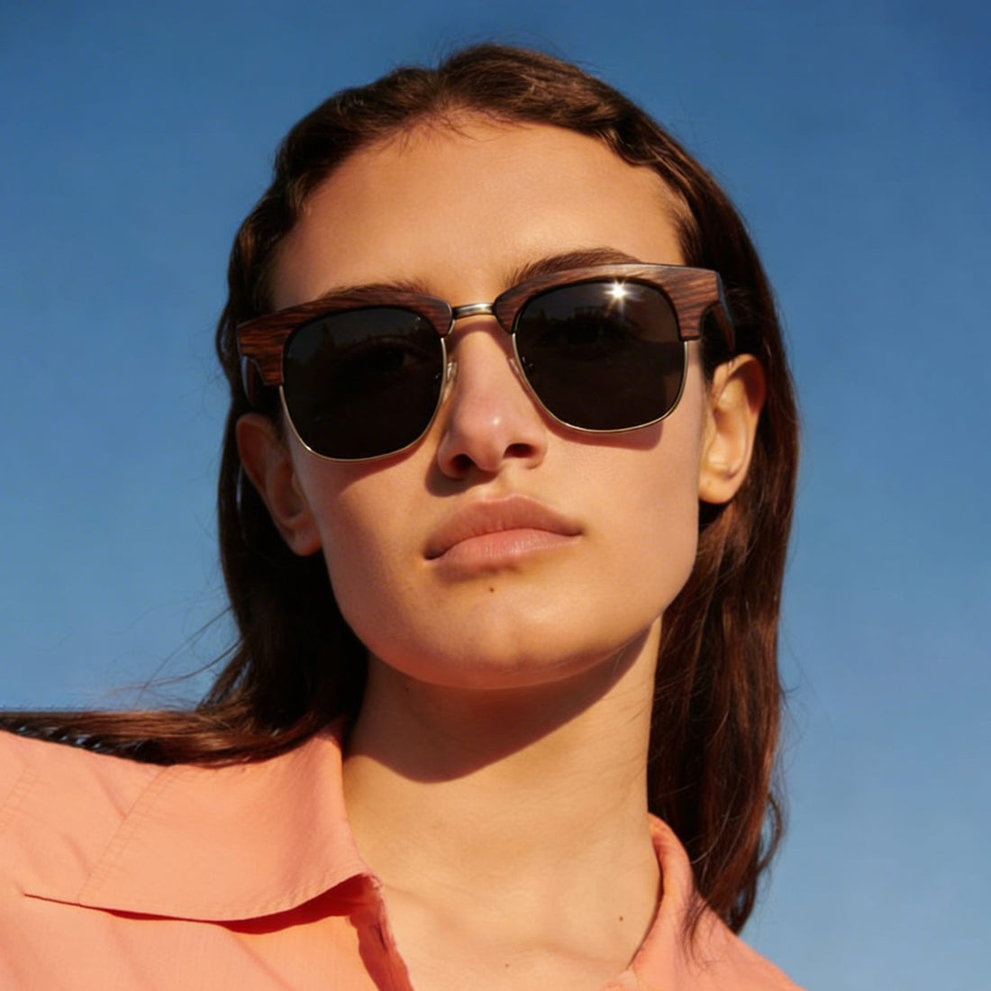 Havana Haze – Holzsonnenbrille für Damen