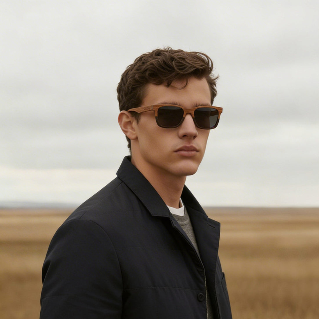 Tokyo Slate – Holzsonnenbrille für Herren