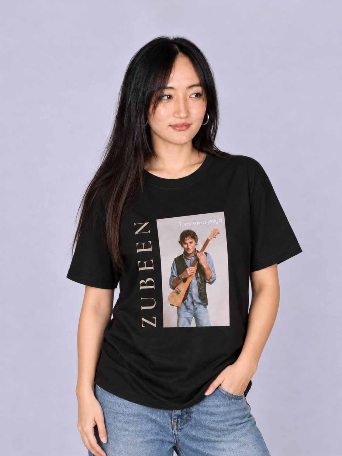 Zubeen Garg “Tumi Suwa Jetiya” T-Shirt – Unisex Black Cotton Graphic Tee