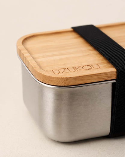 Jim Corbett - RVS Lunchbox met Bamboe Deksel 800 ml