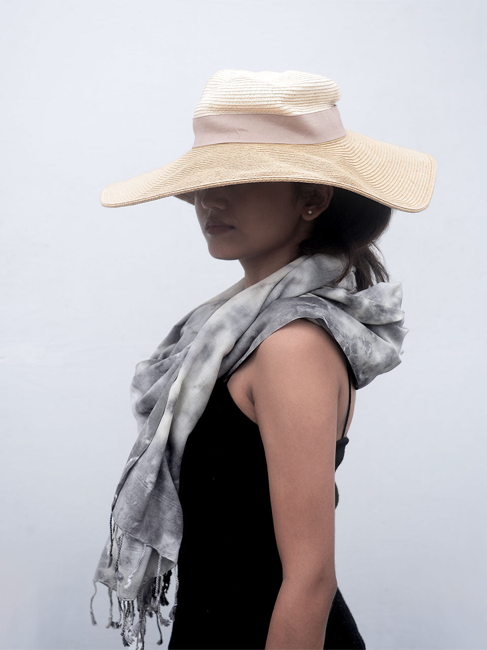 Santorini - Grey Cotton Shawl