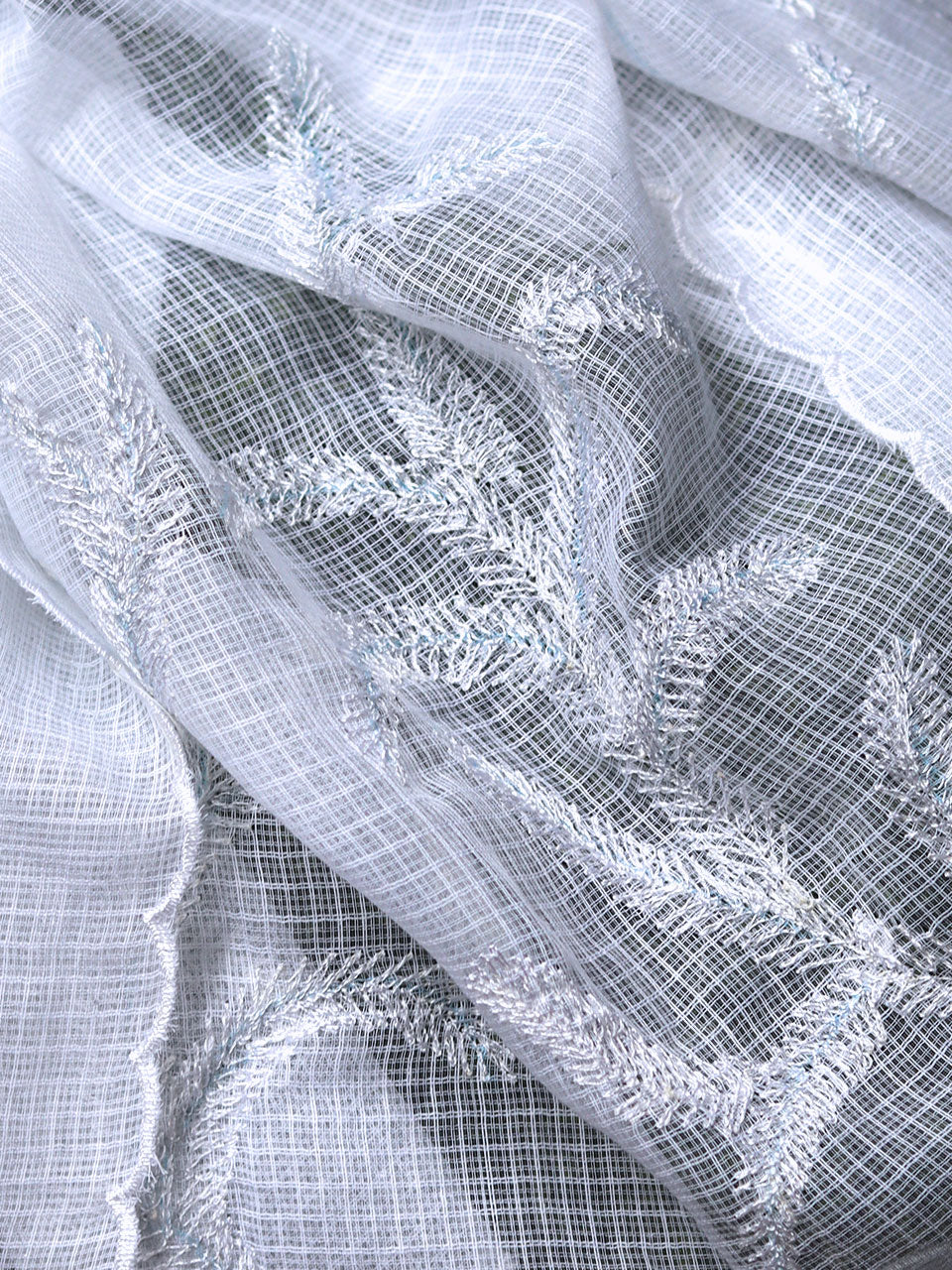 Seine - Kota Doria White Shawl