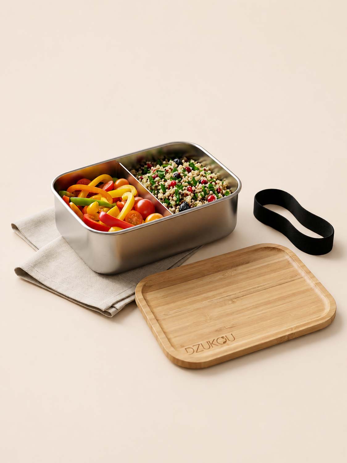 Jim Corbett - RVS Lunchbox met Bamboe Deksel 800 ml