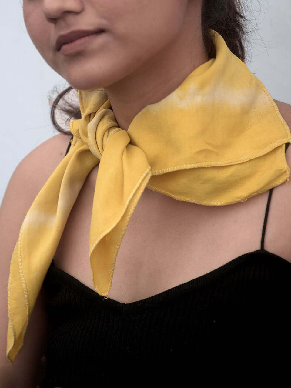 Shibori - Yellow Cotton Neckerchief
