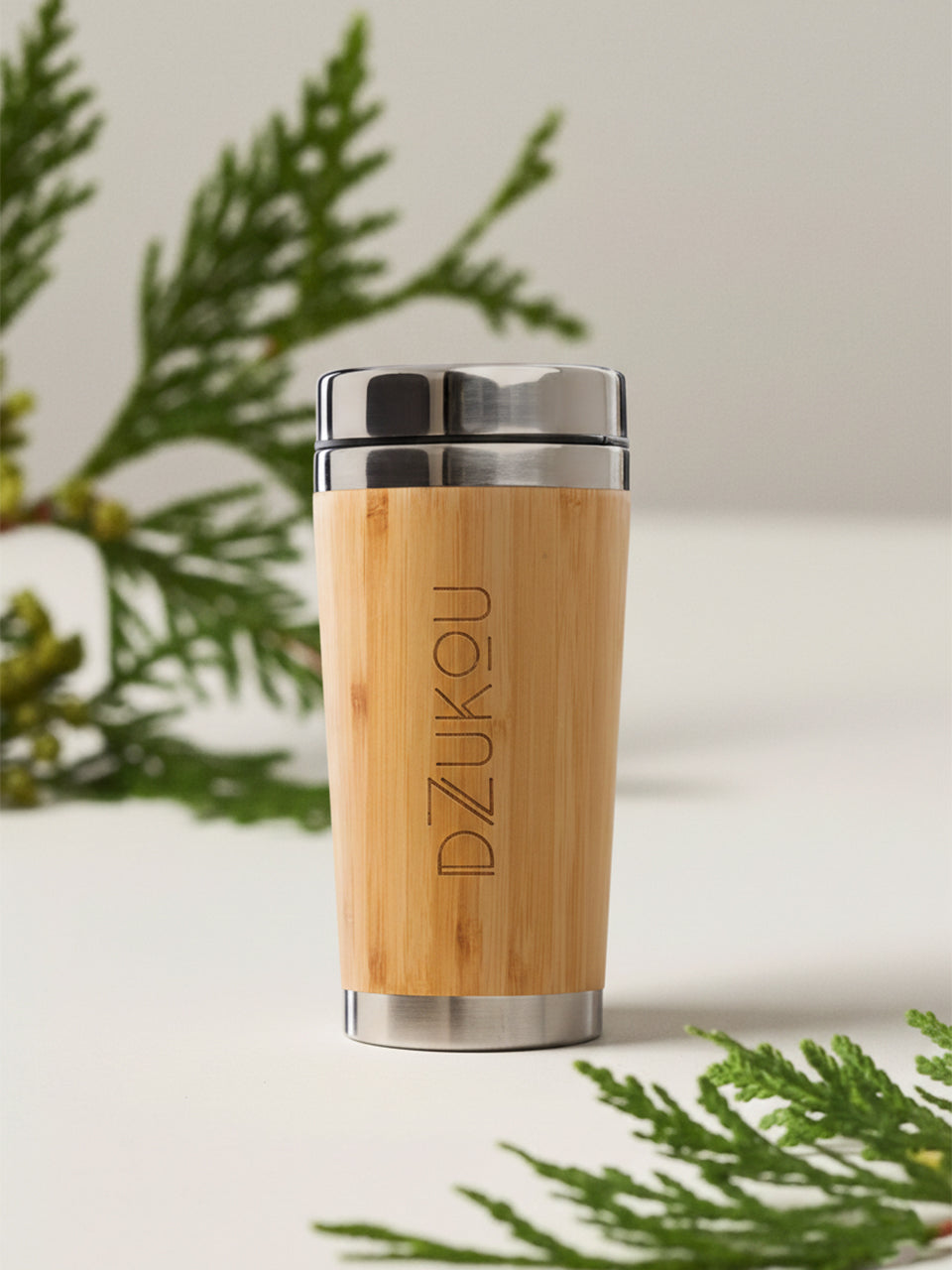 Ziro Valley - Koffiebeker van bamboe en roestvrij staal