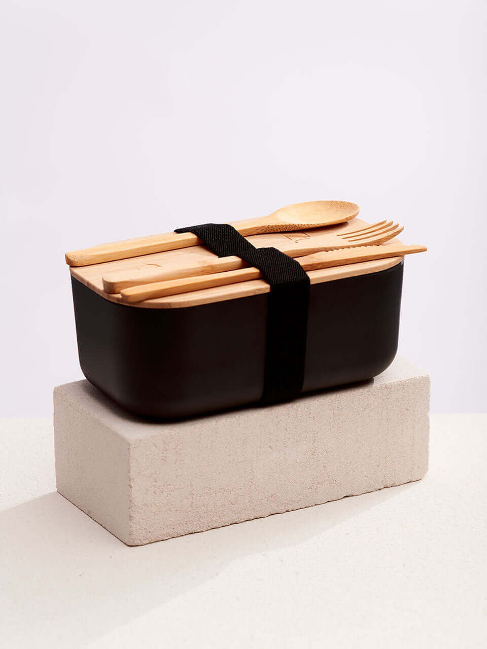 Bamboo Lunch Box with cutlery