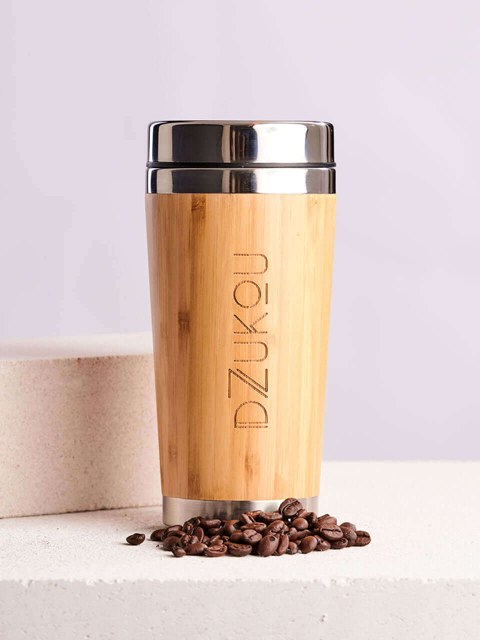 Ziro Valley - Gobelet à café en bambou et acier inoxydable.