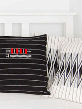white and black cushions covers