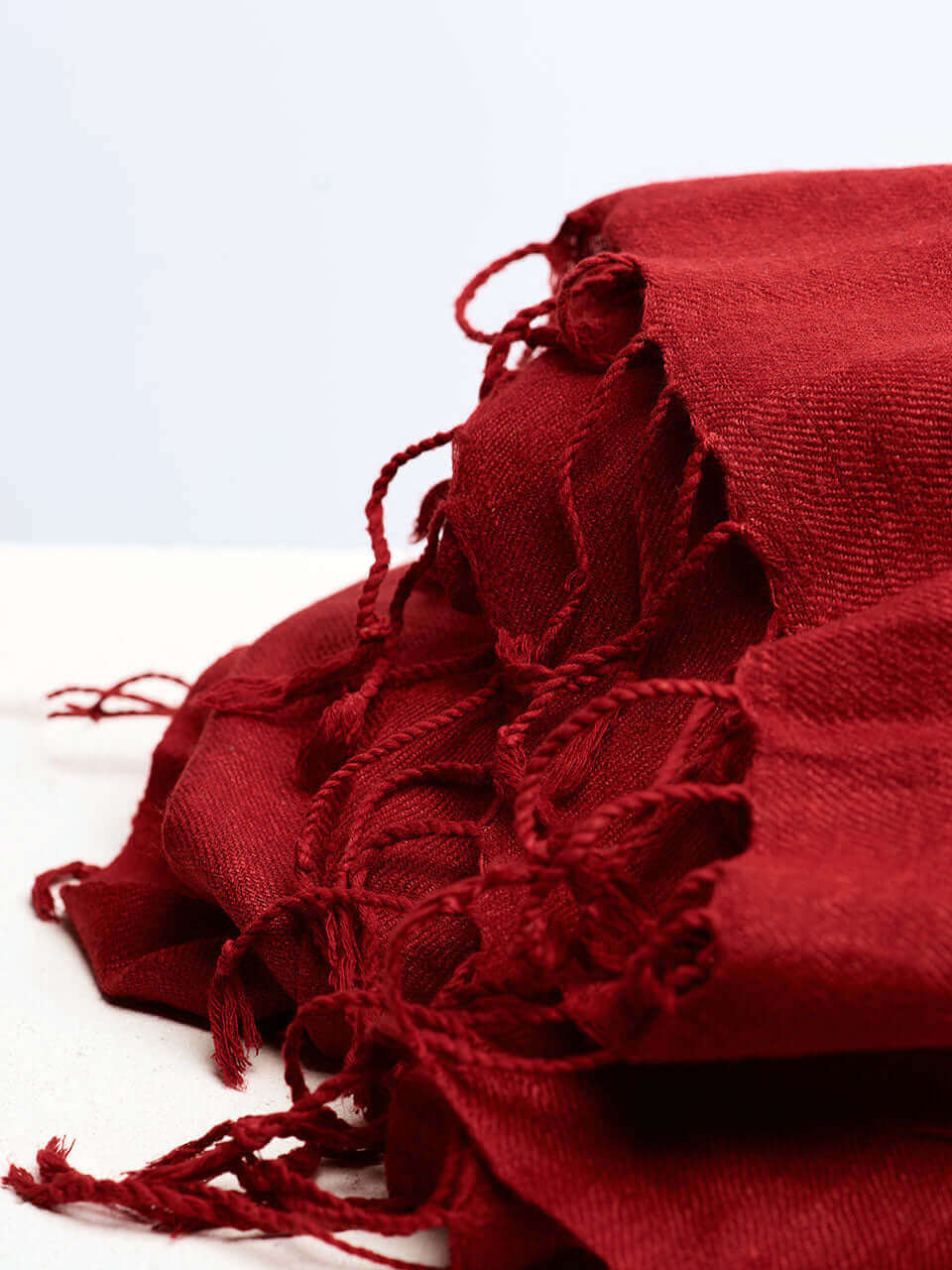 Timeless Silk -  Écharpe en soie rouge Eri