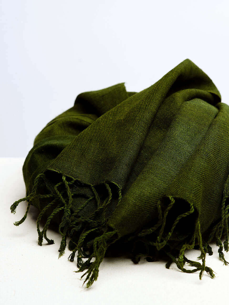 Timeless Silk - Stola aus grüner Eri-Seide